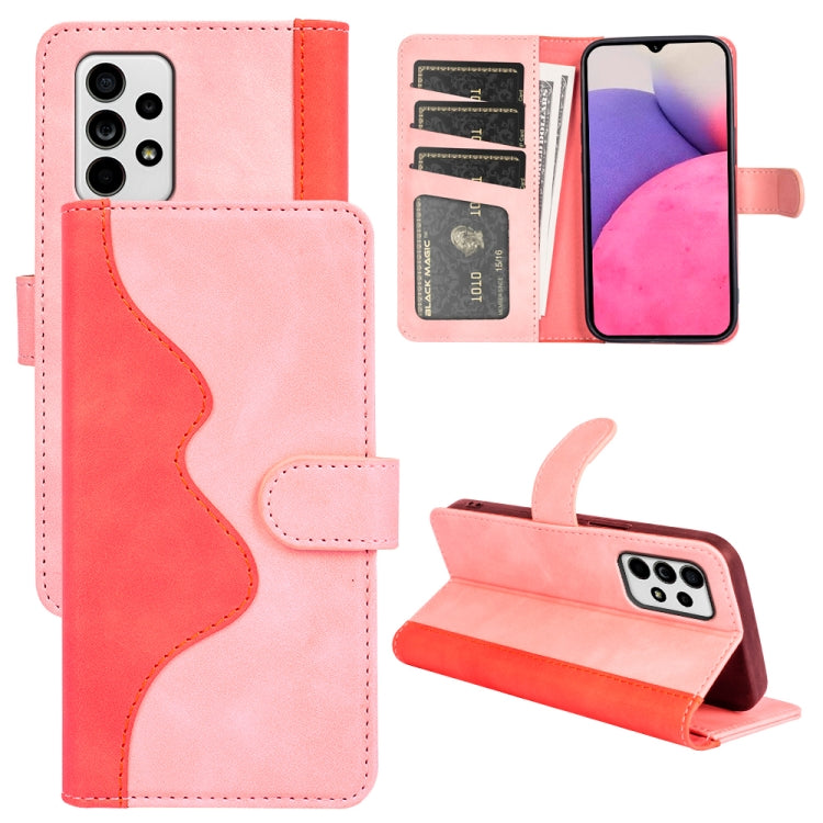 Stitching Horizontal Flip Leather Phone Case