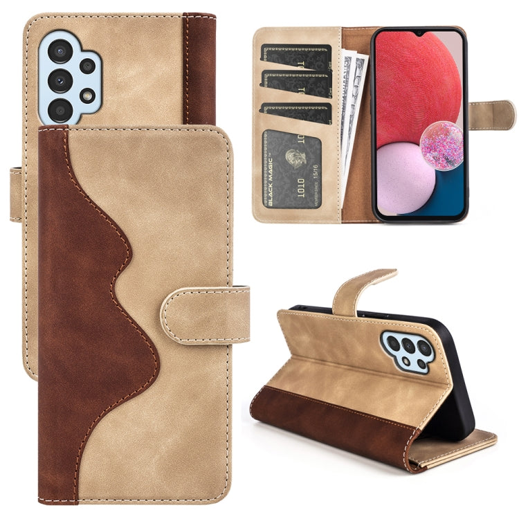 Stitching Horizontal Flip Leather Phone Case