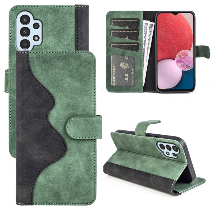 Stitching Horizontal Flip Leather Phone Case