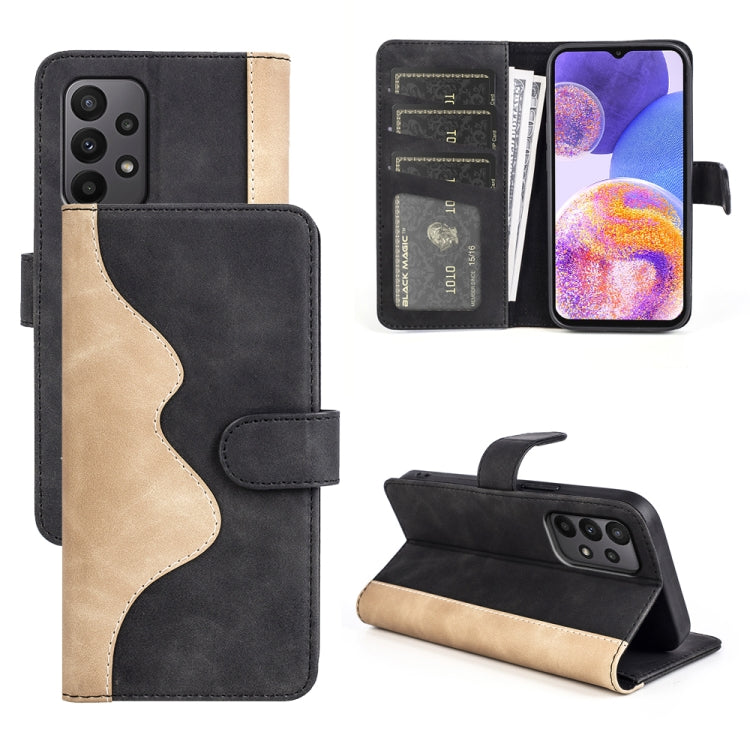 Stitching Horizontal Flip Leather Phone Case
