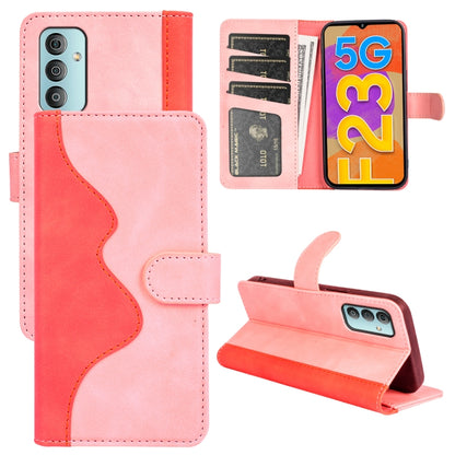Stitching Horizontal Flip Leather Phone Case