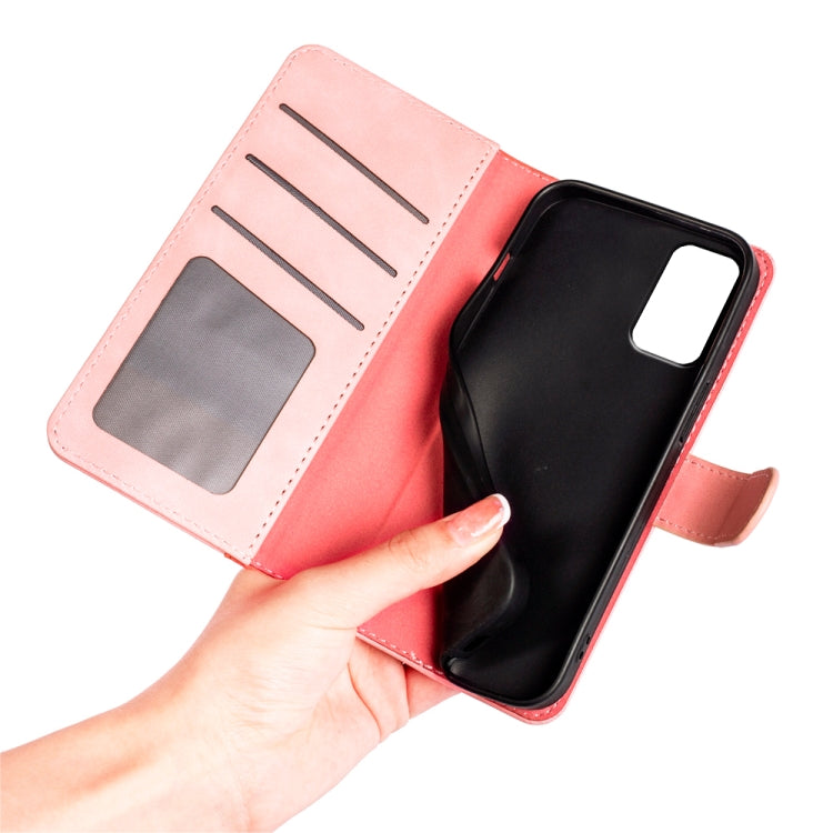Stitching Horizontal Flip Leather Phone Case