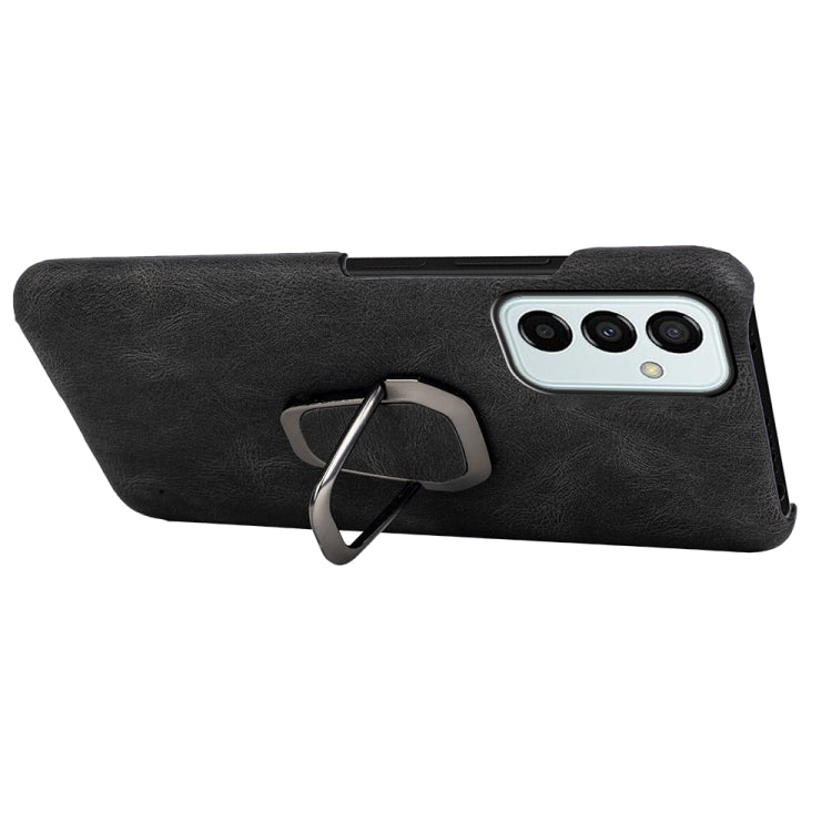 For Samsung Galaxy M53 Ring Holder PU Phone Case
