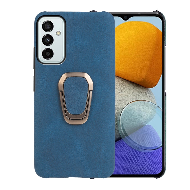 For Samsung Galaxy M53 Ring Holder PU Phone Case