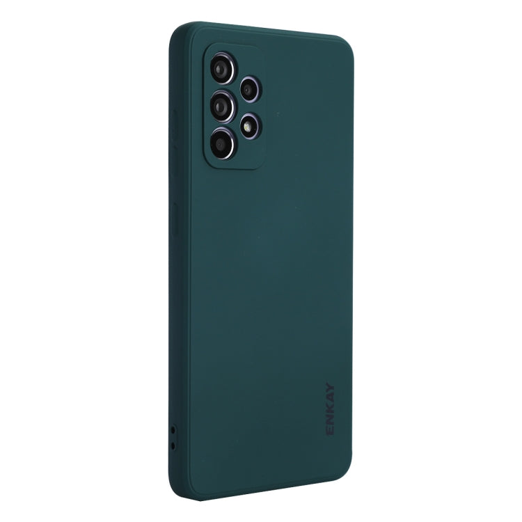 For Samsung Galaxy A52 5G ENKAY Liquid Silicone Soft Shockproof Phone Case
