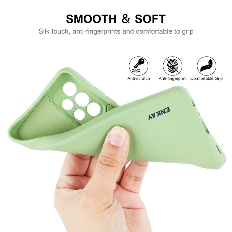 For Samsung Galaxy A52 5G ENKAY Liquid Silicone Soft Shockproof Phone Case
