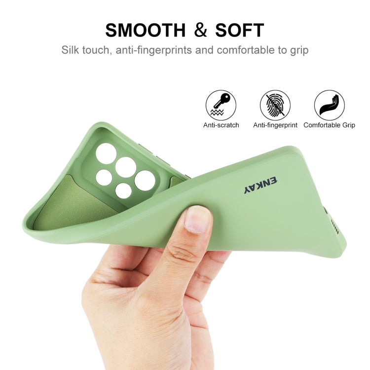 For Samsung Galaxy A73 5G ENKAY Liquid Silicone Soft Shockproof Phone Case