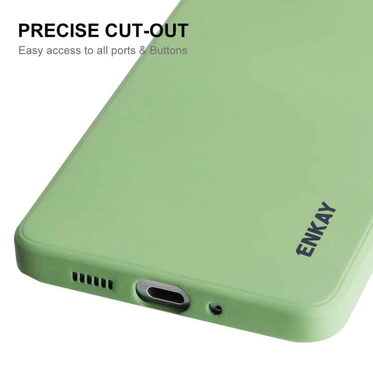 For Samsung Galaxy A73 5G ENKAY Liquid Silicone Soft Shockproof Phone Case