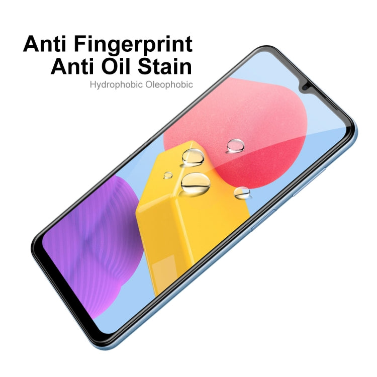 For Samsung Galaxy M13 4G ENKAY Hat-Prince 6D Full Glue Tempered Glass Full Film