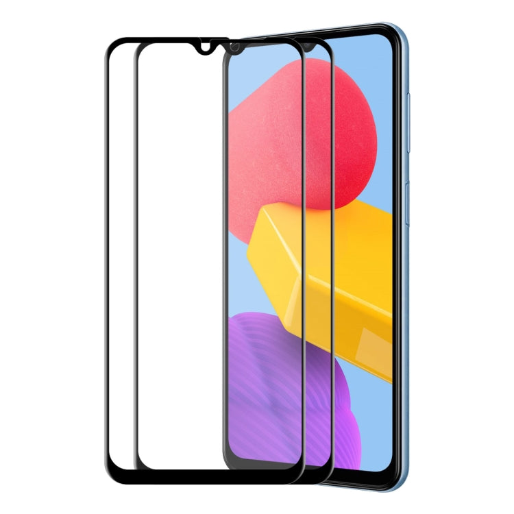 For Samsung Galaxy M13 4G ENKAY Hat-Prince 6D Full Glue Tempered Glass Full Film