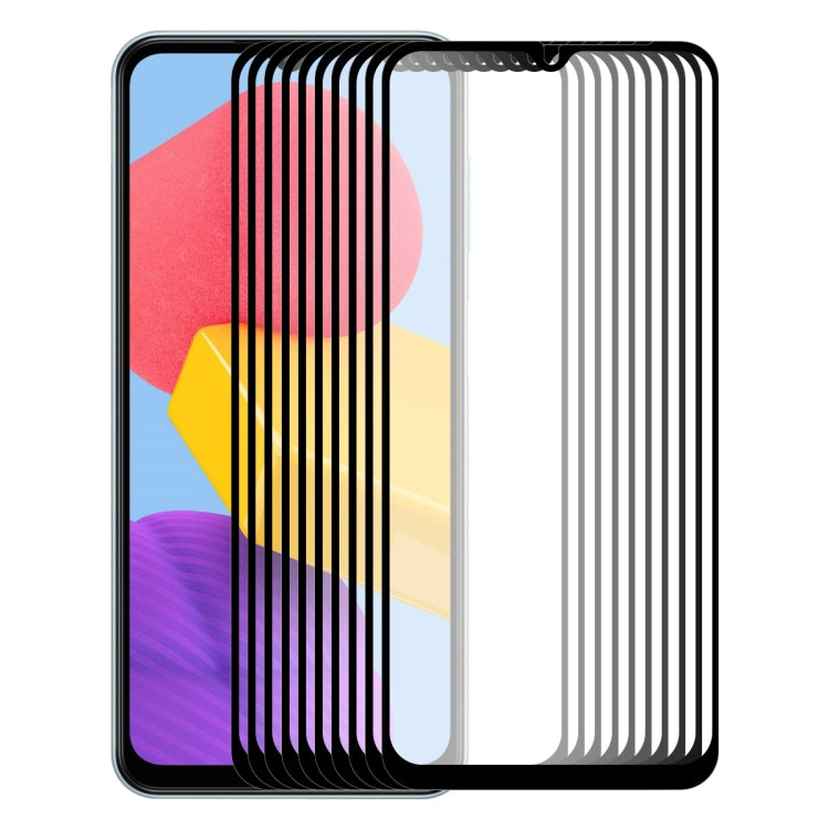 For Samsung Galaxy M13 4G ENKAY Hat-Prince Full Glue 0.26mm 9H 2.5D Tempered Glass Full Film