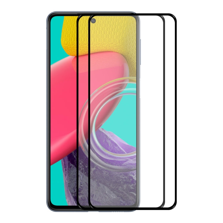 For Samsung Galaxy M53 4G ENKAY Hat-Prince Full Glue 0.26mm 9H 2.5D Tempered Glass Full Film