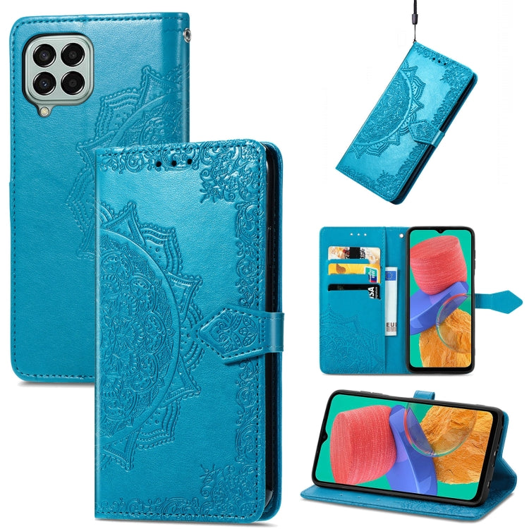 Mandala Flower Embossed Horizontal Flip Leather Phone Case