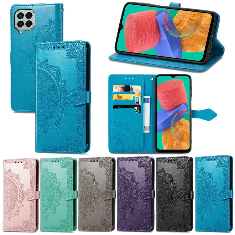 Mandala Flower Embossed Horizontal Flip Leather Phone Case