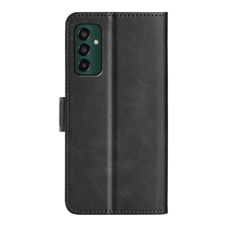 For Samsung Galaxy M13 4G Dual-side Magnetic Buckle Horizontal Flip Leather Phone Case