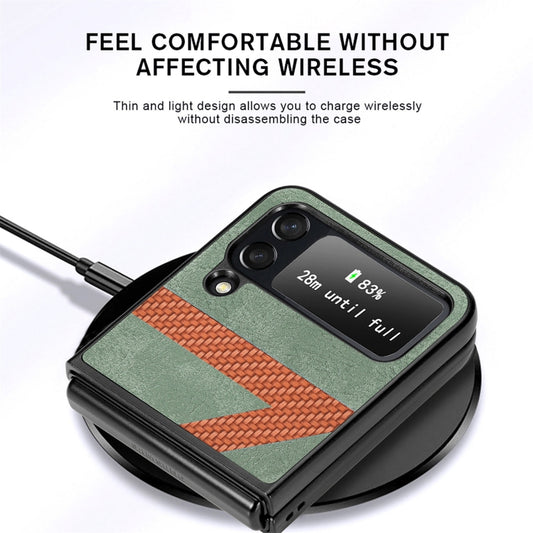 Fiber Stitching Folding Phone Case For Samsung Galaxy Z Flip4