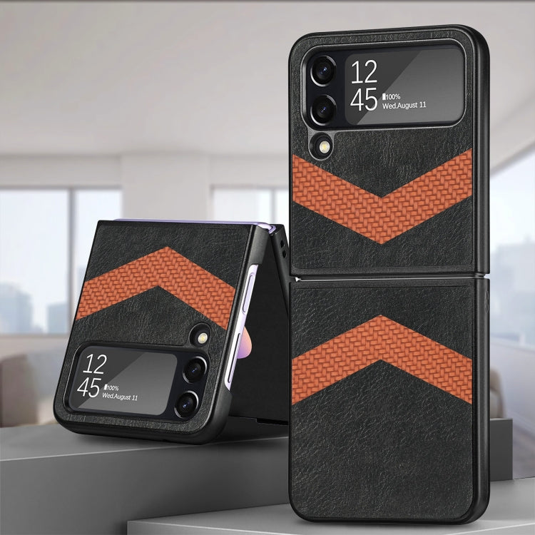 Fiber Stitching Folding Phone Case For Samsung Galaxy Z Flip4