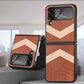 Fiber Stitching Folding Phone Case For Samsung Galaxy Z Flip4