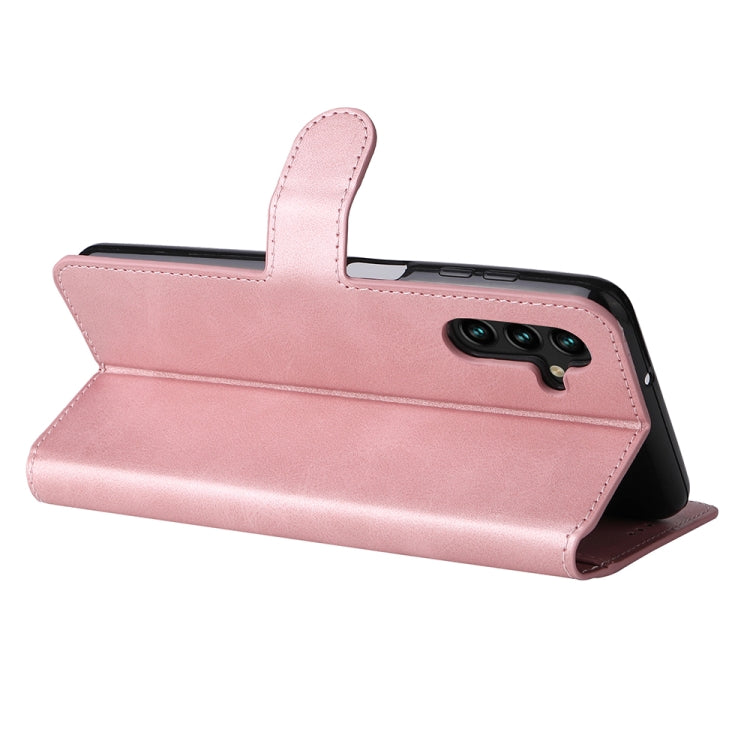 For Samsung Galaxy A13 5G JUNSUNMAY Calf Texture Leather Phone Case