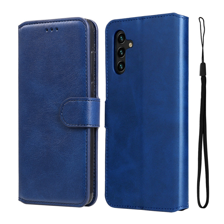 For Samsung Galaxy A13 5G JUNSUNMAY Calf Texture Leather Phone Case