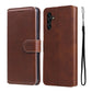 For Samsung Galaxy A13 5G JUNSUNMAY Calf Texture Leather Phone Case