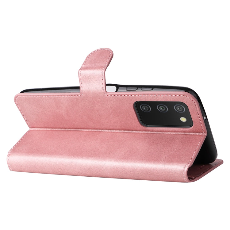 For Samsung Galaxy A03s 165.8mm US Version JUNSUNMAY Calf Texture Leather Phone Case