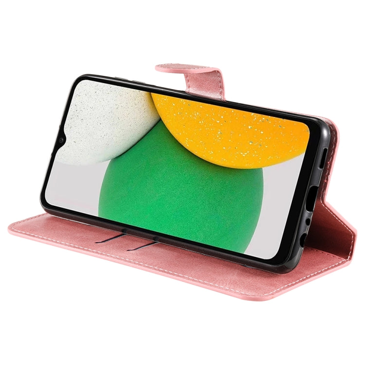 For Samsung Galaxy A03 Global 164mm / A03 Indonesian JUNSUNMAY Calf Texture Leather Phone Case