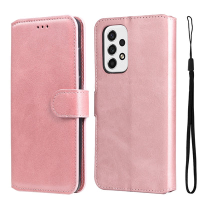 For Samsung Galaxy A53 5G JUNSUNMAY Calf Texture Leather Phone Case