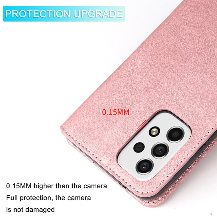 For Samsung Galaxy A53 5G JUNSUNMAY Calf Texture Leather Phone Case