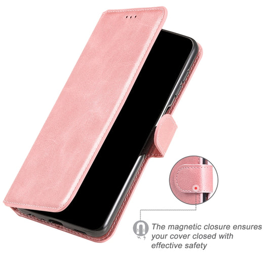 For Samsung Galaxy A73 5G JUNSUNMAY Calf Texture Leather Phone Case