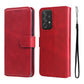 For Samsung Galaxy A73 5G JUNSUNMAY Calf Texture Leather Phone Case