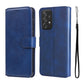 For Samsung Galaxy A73 5G JUNSUNMAY Calf Texture Leather Phone Case