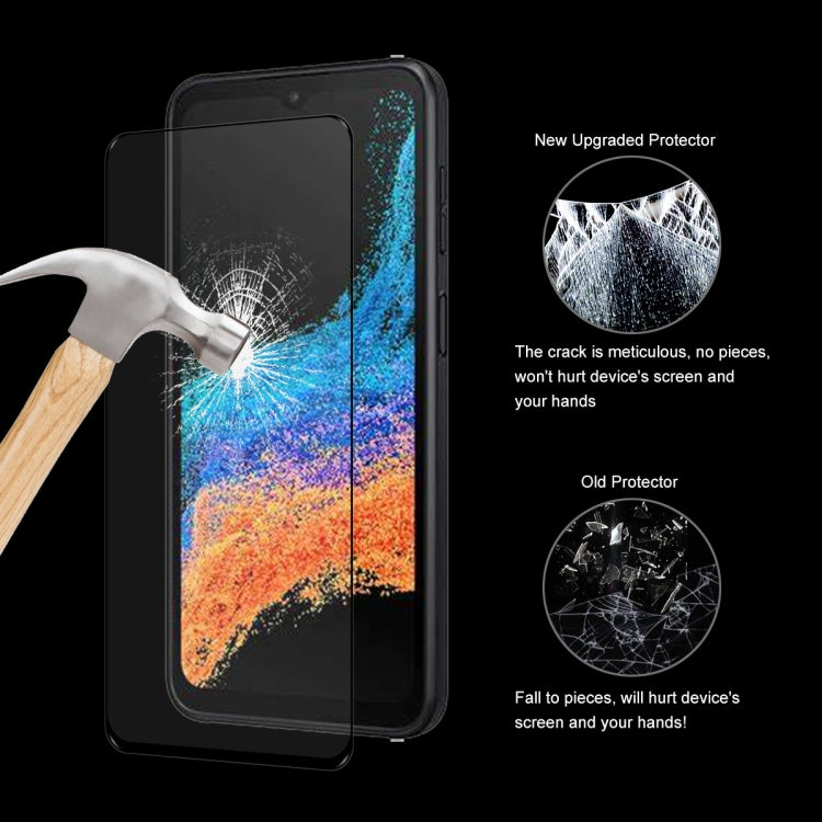 For Samsung Galaxy Xcover6 Pro ENKAY Full Glue 0.26mm 9H 2.5D Tempered Glass Full Film
