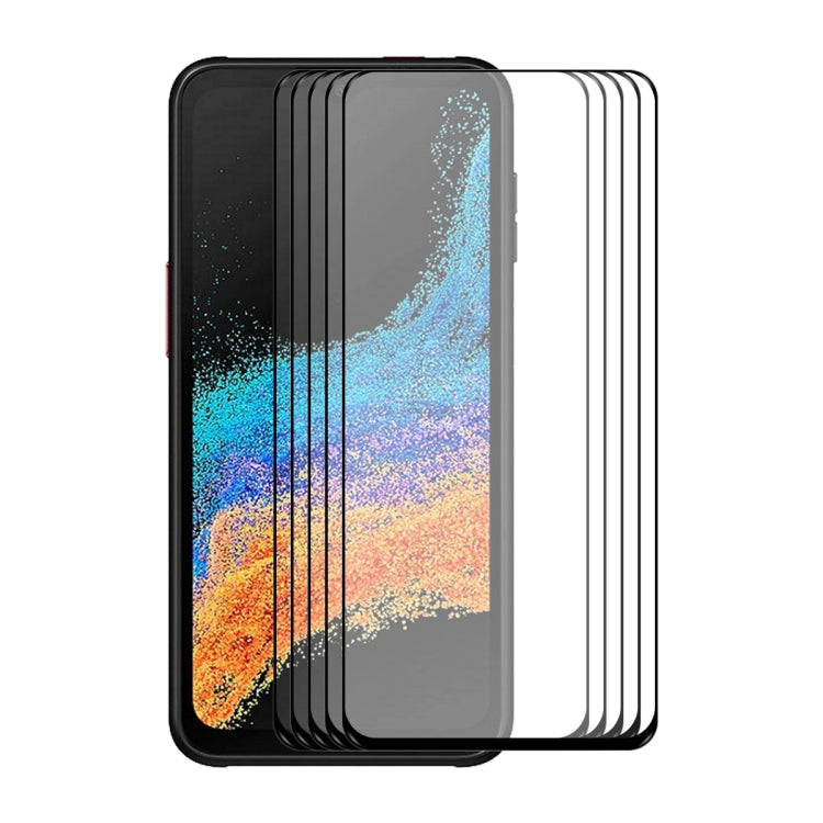 For Samsung Galaxy Xcover6 Pro ENKAY Full Glue 0.26mm 9H 2.5D Tempered Glass Full Film