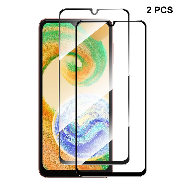 For Samsung Galaxy A04 / A04s ENKAY Full Glue 0.26mm 9H 2.5D Tempered Glass Full Film