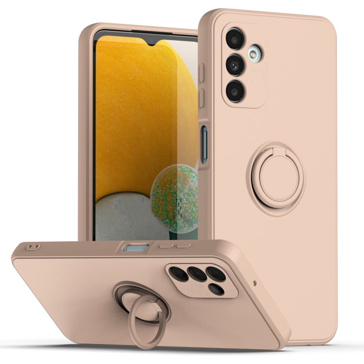 Ring Kickstand Silicone Phone Case