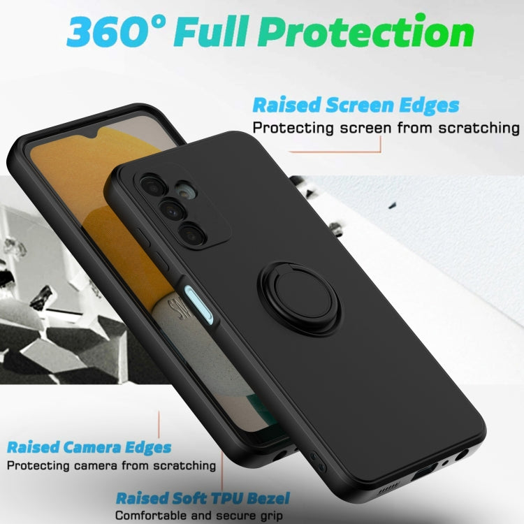 Ring Kickstand Silicone Phone Case