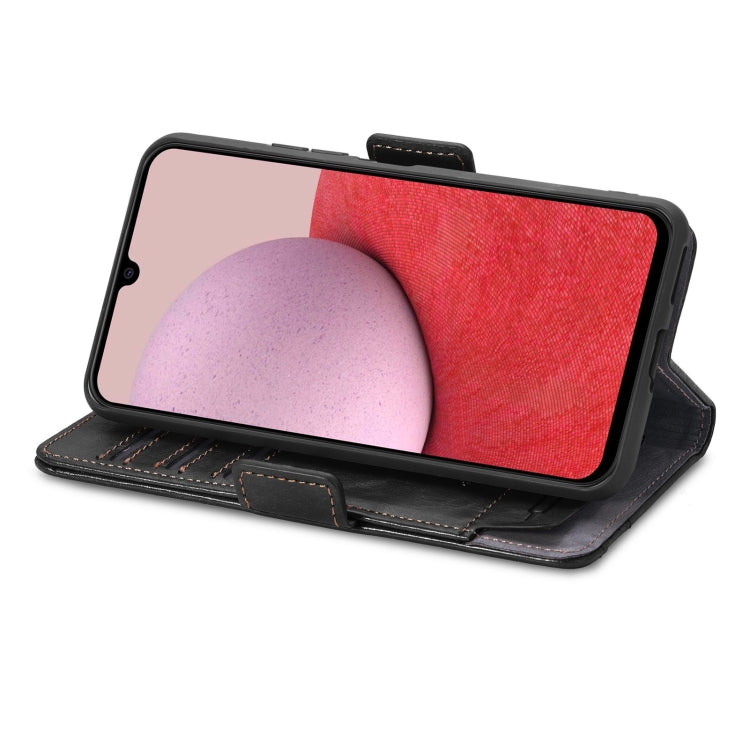 For Samsung Galaxy A14 5G CaseNeo Splicing Dual Magnetic Buckle Leather Phone Case