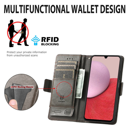 For Samsung Galaxy A14 5G CaseNeo Splicing Dual Magnetic Buckle Leather Phone Case