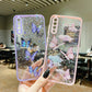 Color Butterfly Glitter Epoxy TPU Phone Case