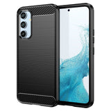 For Samsung Galaxy A54 5G Brushed Texture Carbon Fiber TPU Phone Case