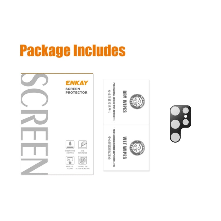 For Samsung Galaxy S23 Ultra 5G ENKAY 9H Rear Camera Lens Tempered Glass Film