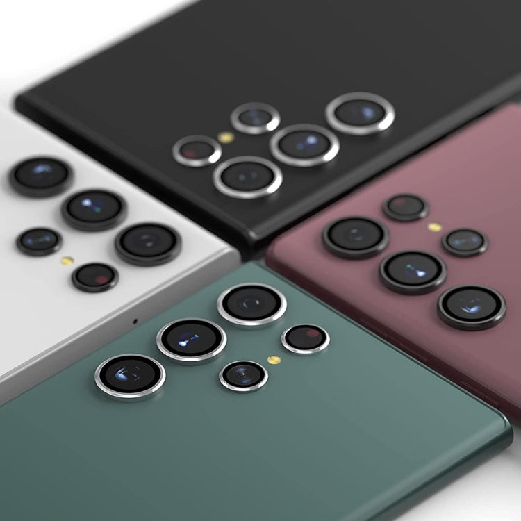 For Samsung Galaxy S23 Ultra 5G ENKAY Rear Lens Aluminium Alloy Tempered Glass Film