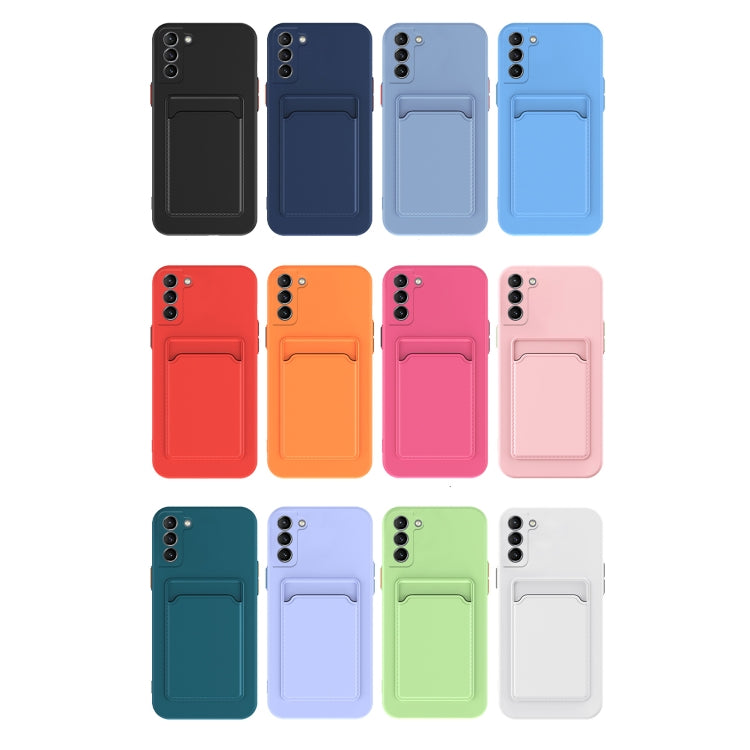 Skin Feel Card TPU Contrast Color Button Phone Case