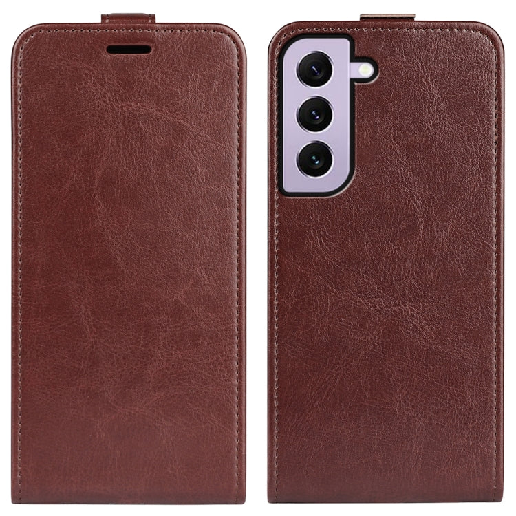 For Samsung Galaxy S23 5G R64 Texture Vertical Flip Leather Phone Case