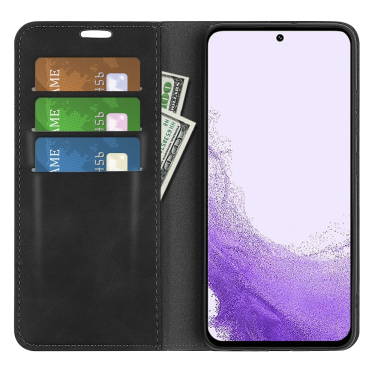 For Samsung Galaxy S23 5G Retro-skin Magnetic Suction Leather Phone Case