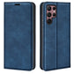 For Samsung Galaxy S23 Ultra 5G Retro-skin Magnetic Suction Leather Phone Case