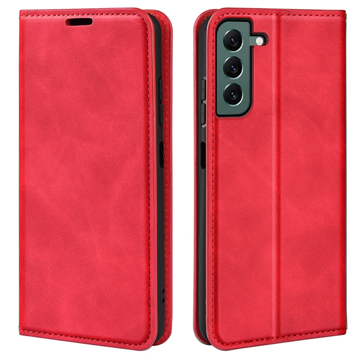 For Samsung Galaxy S23+ 5G Retro-skin Magnetic Suction Leather Phone Case