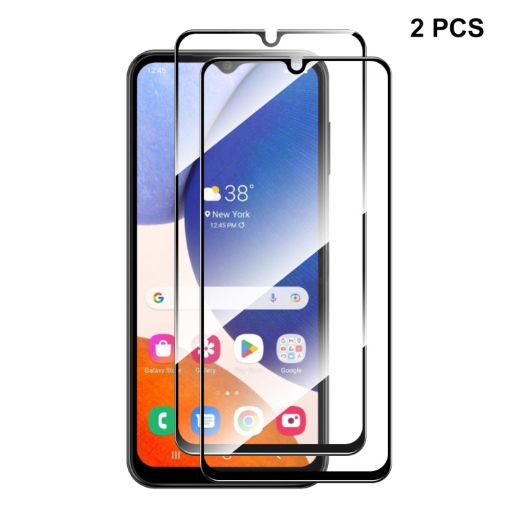 For Samsung Galaxy A14 5G ENKAY Hat-Prince Full Glue 0.26mm 9H 2.5D Tempered Glass Full Film
