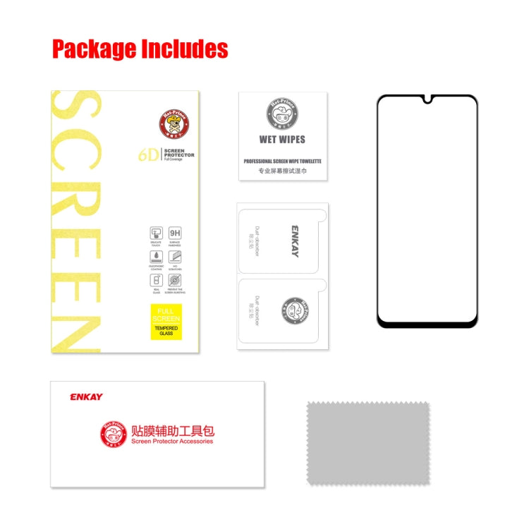 For Samsung Galaxy A14 5G ENKAY Hat-Prince 6D Full Glue Tempered Glass Full Film